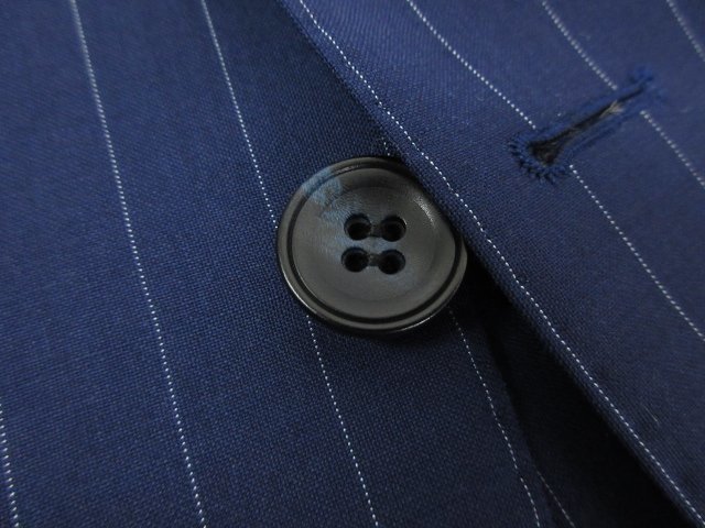 ■超美品 【Sartorio サルトリオ】 シングル 3ボタン段返り スーツ (メンズ) size50 ネイビー系 ストライプ柄 イタリア製 ★27RMS3193★_画像7