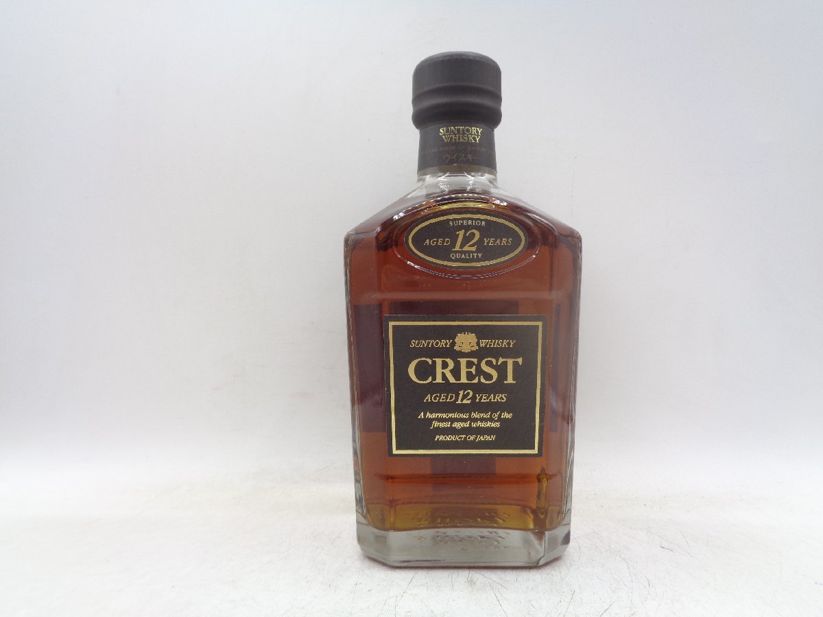 SUNTORY WHISKY CREST サントリー ウイスキー クレスト 12年 750ml 43％ 未開封 古酒 X174013_画像1