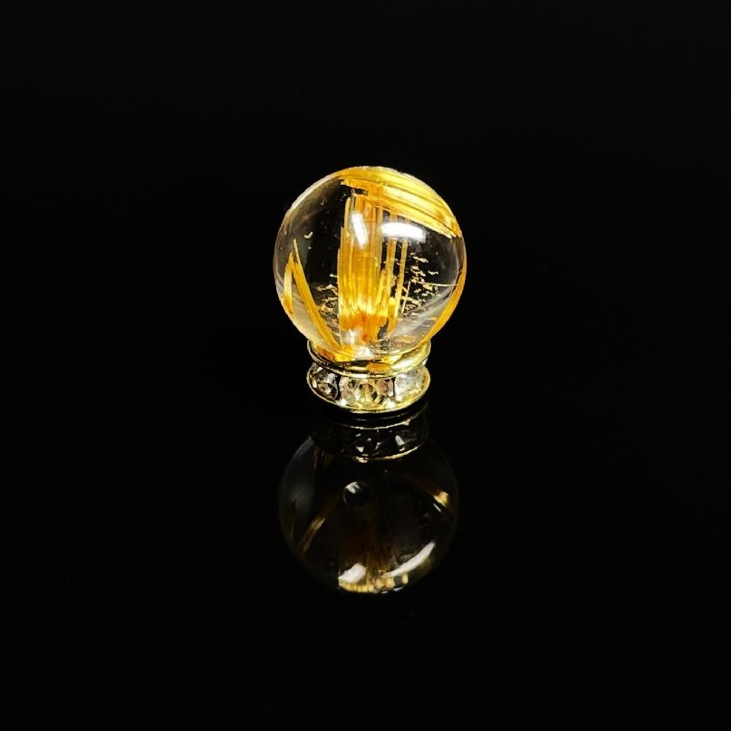 ヤフオク! - 【密集するルチルが美しい】おすすめ 9ミリ 現品一点物 1...