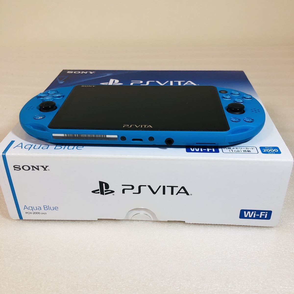 美品】1円〜 PS Vita 2000 アクアブルー PlayStation Vita PCH-2000