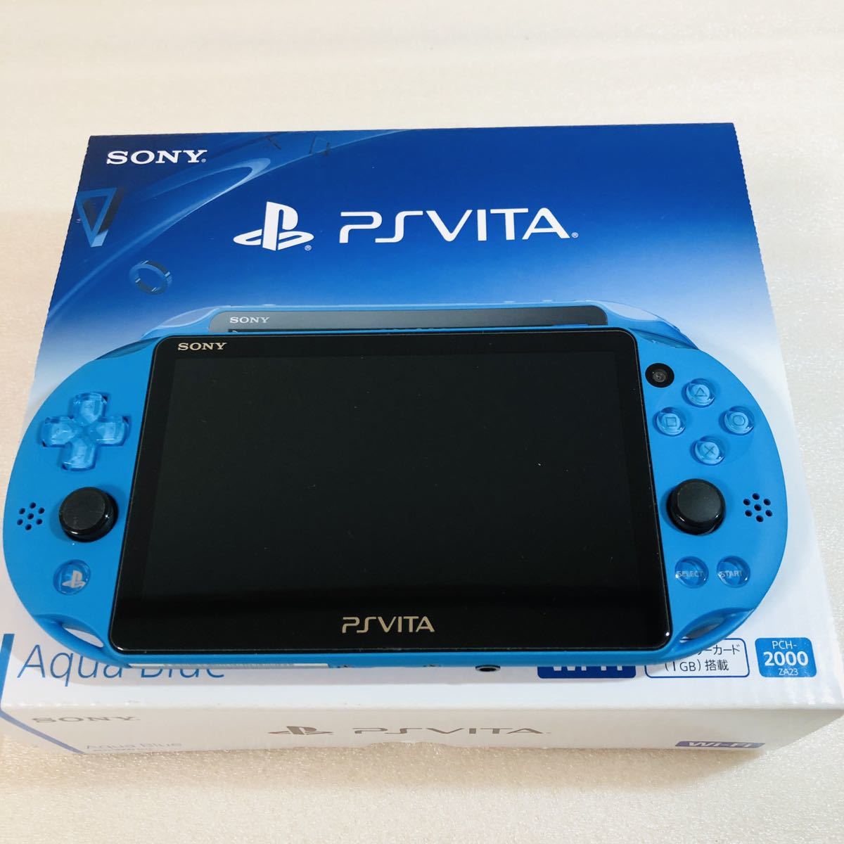 美品】1円〜 PS Vita 2000 アクアブルー PlayStation Vita PCH-2000