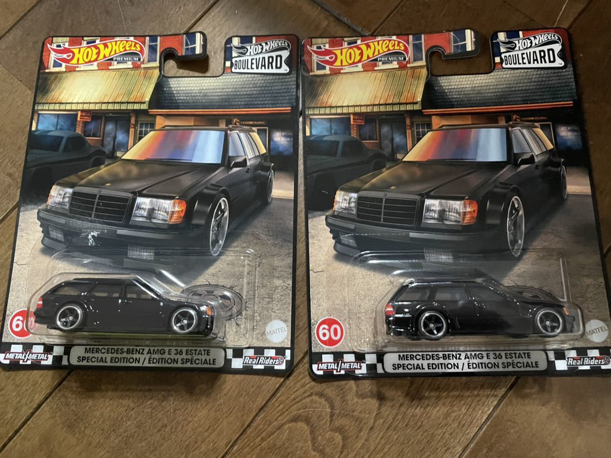 2台 ホットウィール ブールバード メルセデスベンツ AMG E36 エステート スペシャルエディション ミニカー Hot Wheels  mercedes-bentz