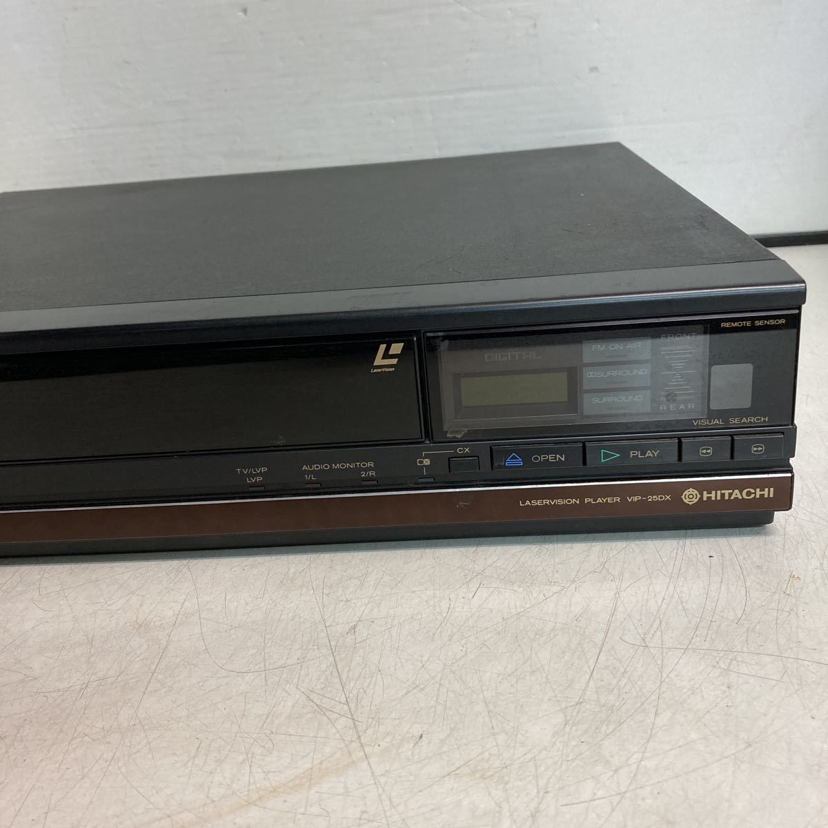 T403 HITACHI/ Hitachi Laser Vision player VIP-25DX/ electrification OK junk 