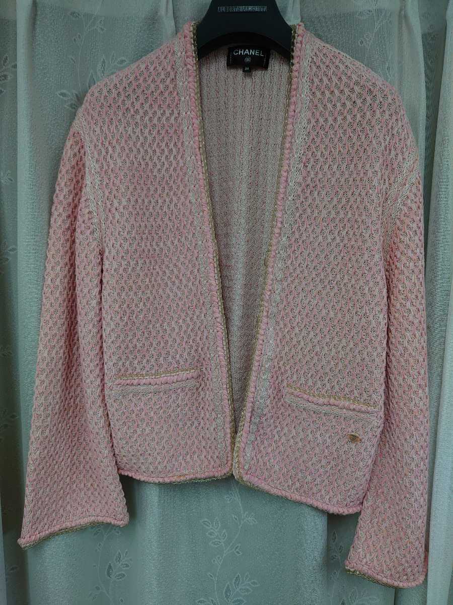 最大84%OFFクーポン CHANEL カーディガンサイズ34 中古 保管品 シルク
