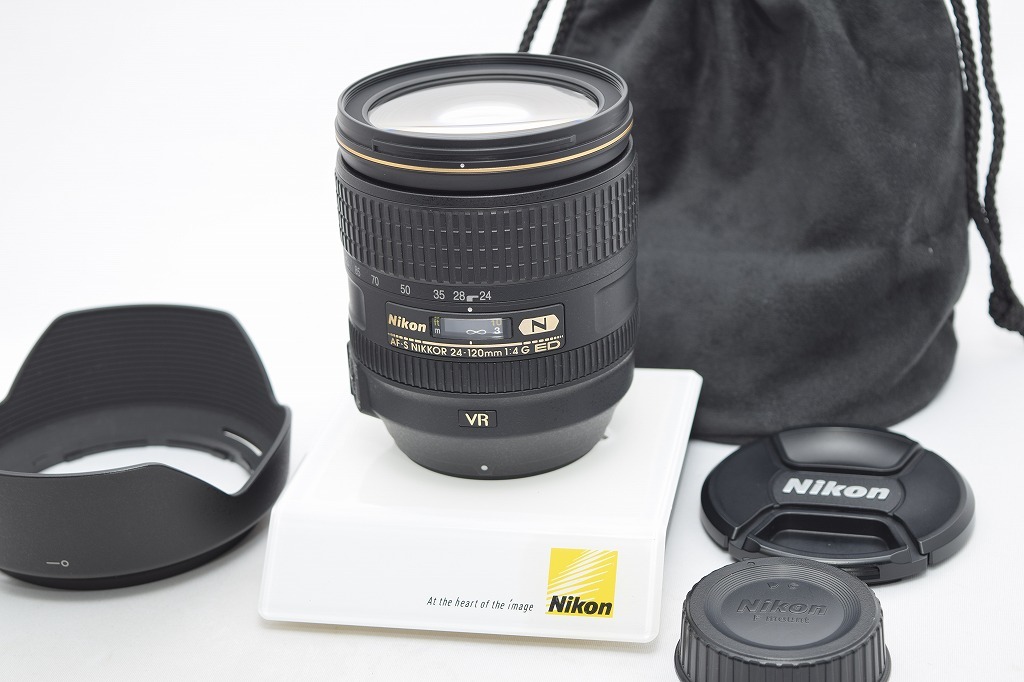 美品☆Nikon ニコン AF-S NIKKOR 24-120mm F4G ED VR☆レンズフード付