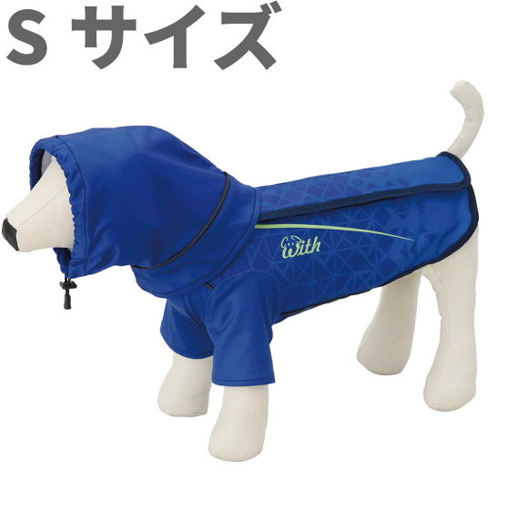 【CT4-3】送料無料 ACTIVEWAN 雨でも風でも安心ウエア 小型犬用 スポーティ トライアングル S サイズ_画像1