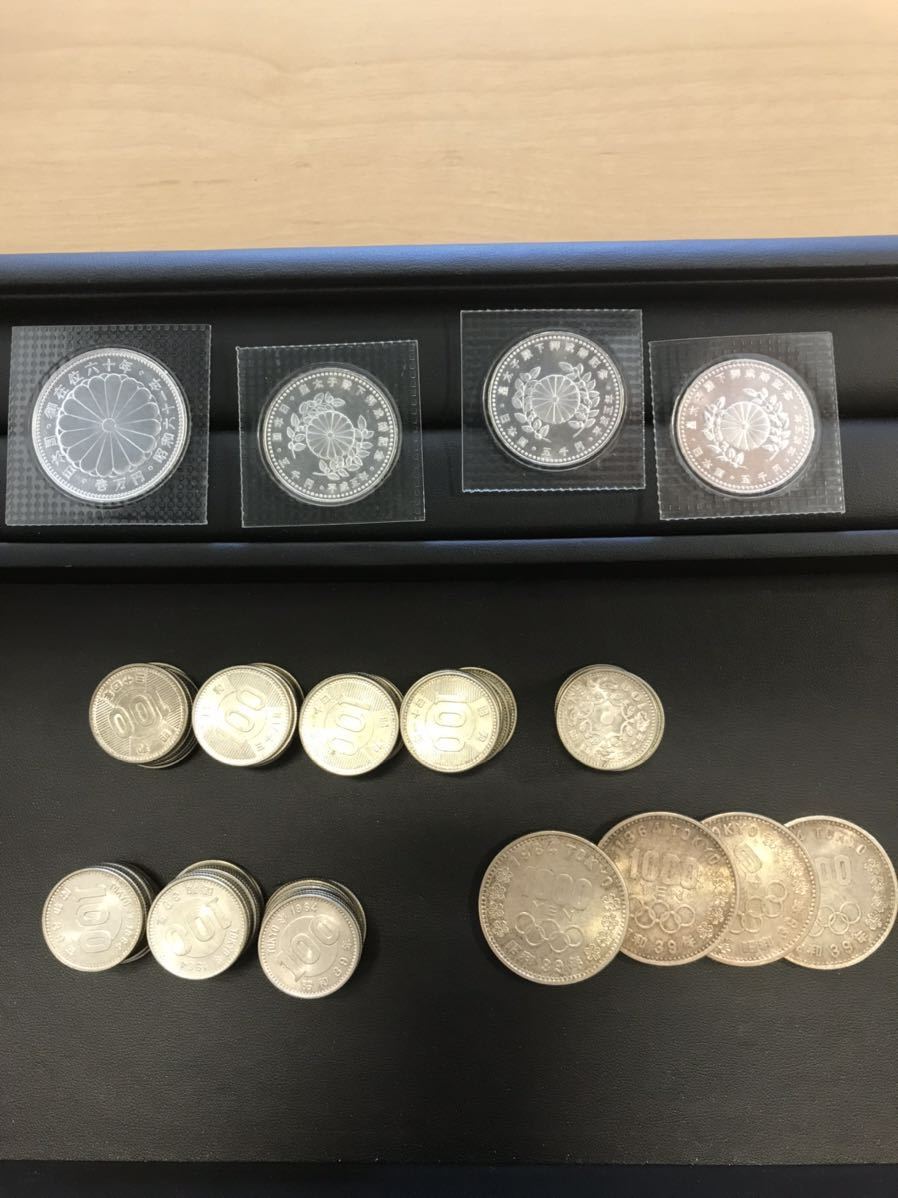 記念銀貨 稲 オリンピック 鳳凰 100円銀貨 天皇陛下 1万円硬貨 5千円