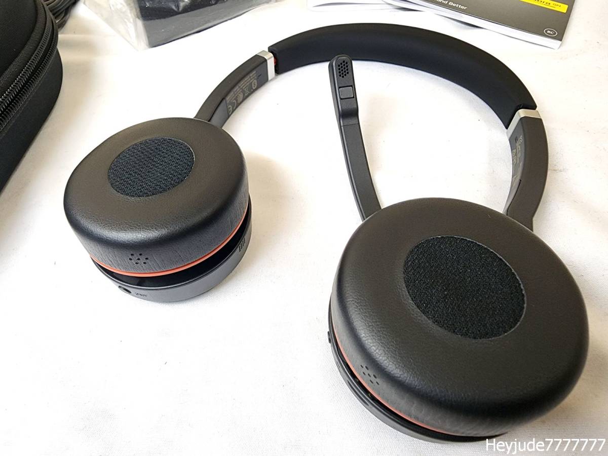 【新品/未使用品】Jabra Evolve 75 高機能 ワイヤレス ヘッドセット 両耳 ハンズフリー 充電スタンド 付き