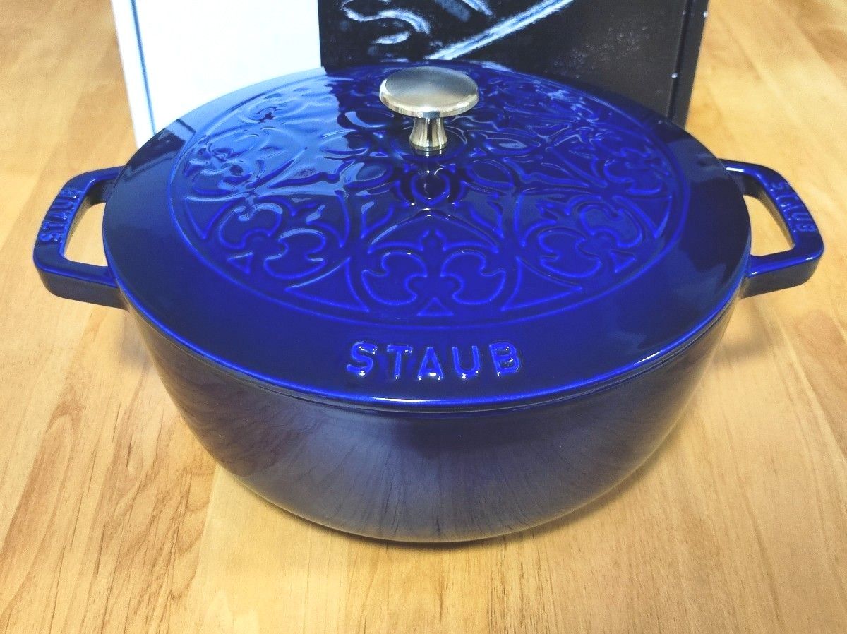 staub ストウブ リリー ルミナスブルー フレンチオーブン ワナベXL