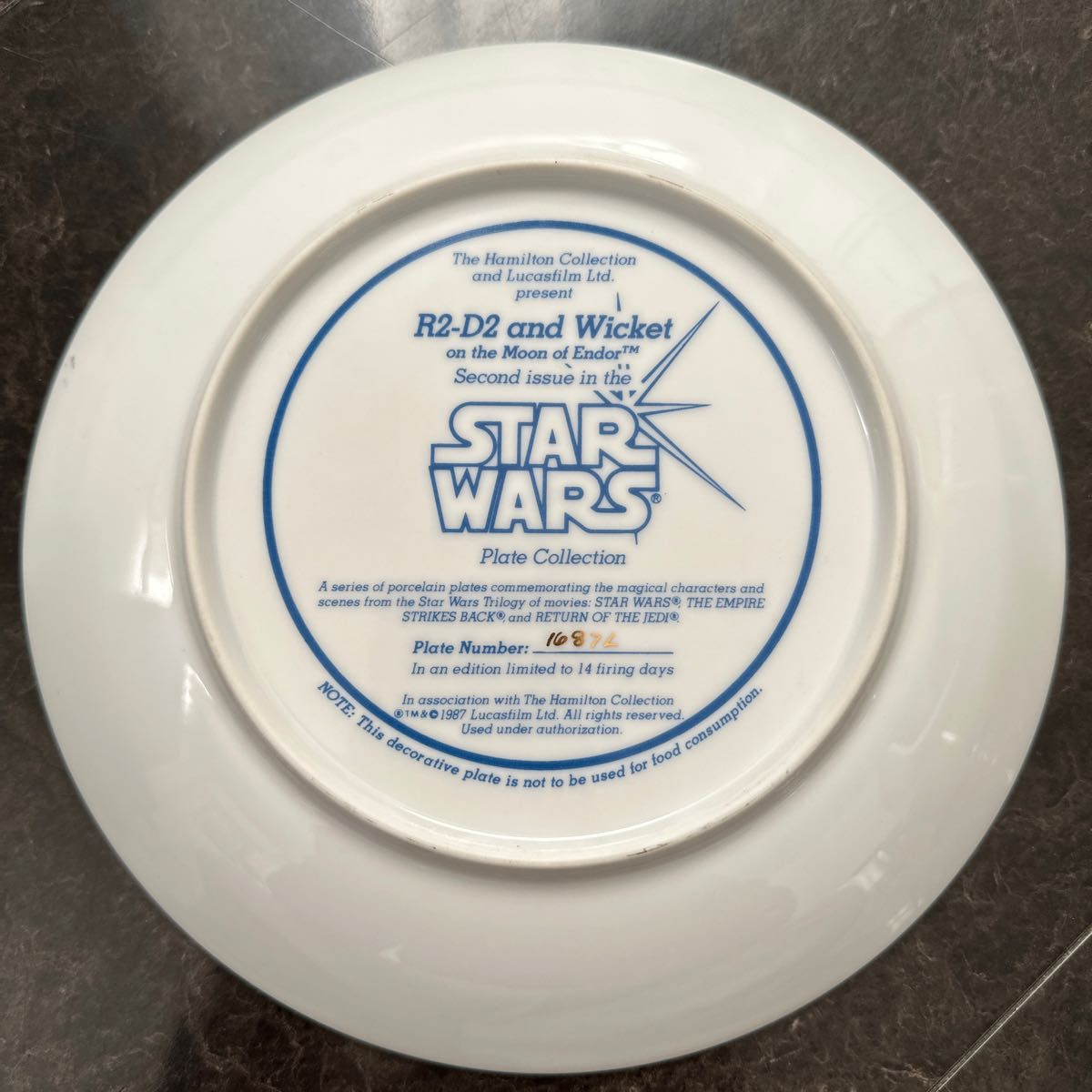 スターウォーズ　R2D2 ウィケット　飾り皿　陶器皿