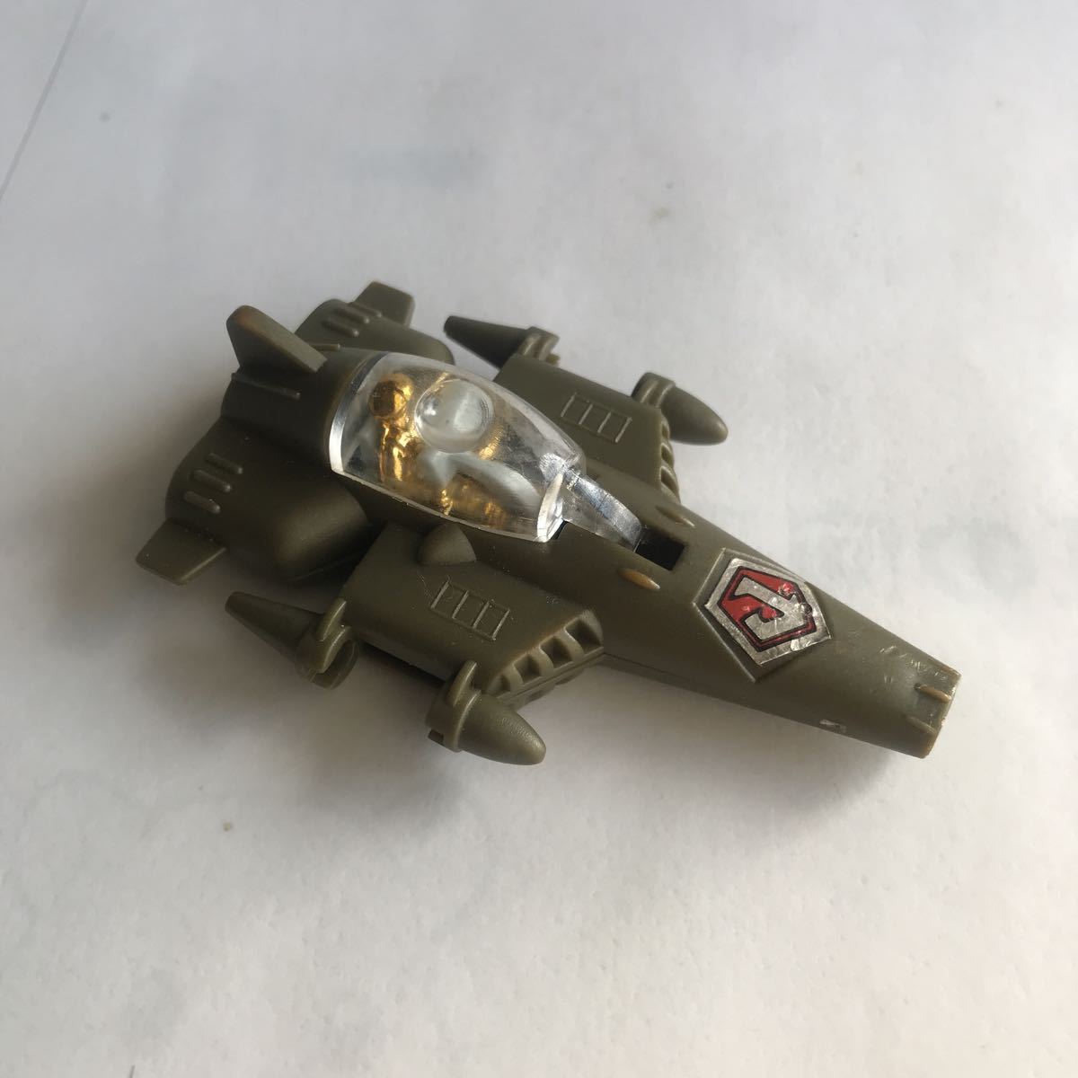 # Showa Retro joint Robot fighter (aircraft) Mini pra robot airplane that time thing c# inspection ) extra Shokugan eraser former times Glyco old at that time forest . toy toy 