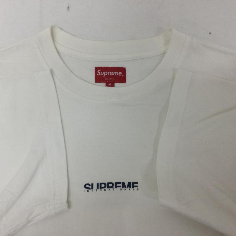 シュプリーム 19FW INTERNATINAL ロゴプリント 半袖Ｔシャツ 609 Tシャツ Tシャツ M 白 / ホワイト ロゴ、文字_画像10