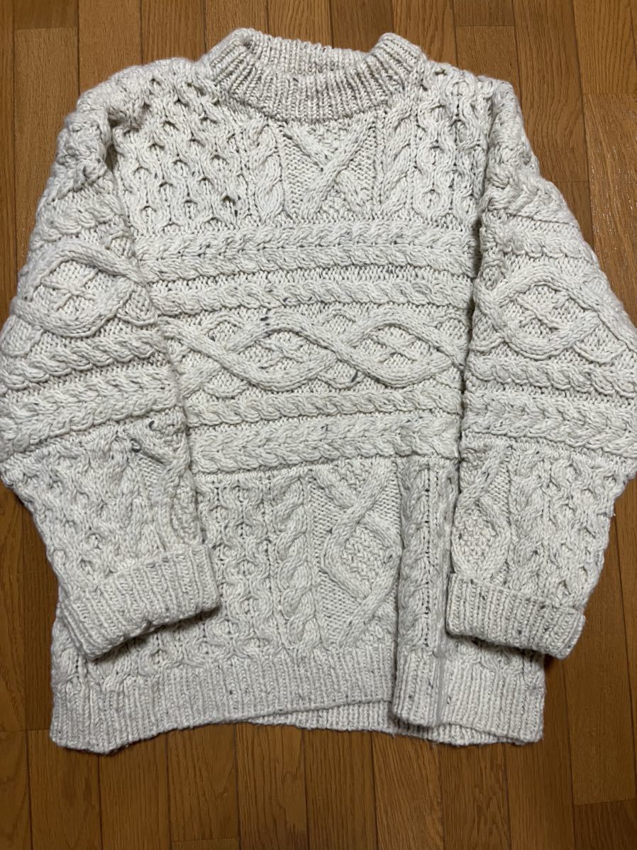 UNUSED 2019AW Hand Knit Cable Sweater Big Size ニット、セーター