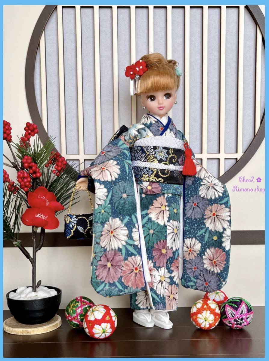 Yahoo!オークション - ◇◇◇リカちゃん着物・振袖◇正絹生地総裏 Yahoo!オークション - ◇◇◇リカちゃん着物・振袖◇正絹生地総裏