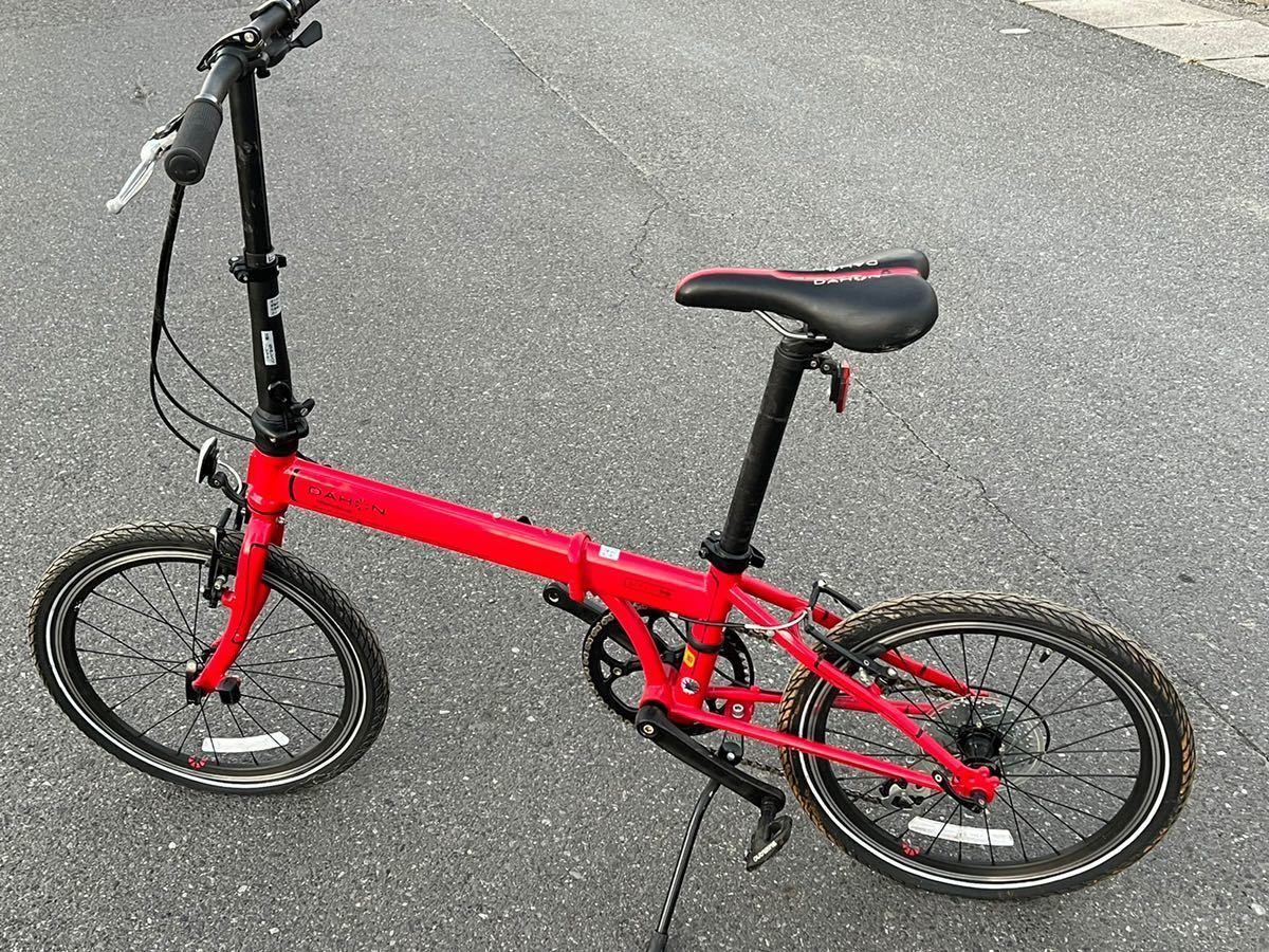 DAHON ダホン 折りたたみ自転車 折り畳み自転車 SPEED P8 赤色中古現状