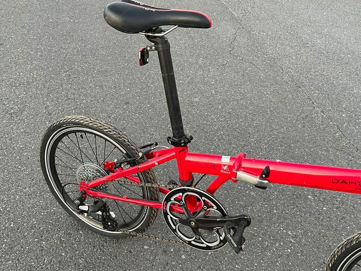 DAHON ダホン 折りたたみ自転車 折り畳み自転車 SPEED P8 赤色中古現状
