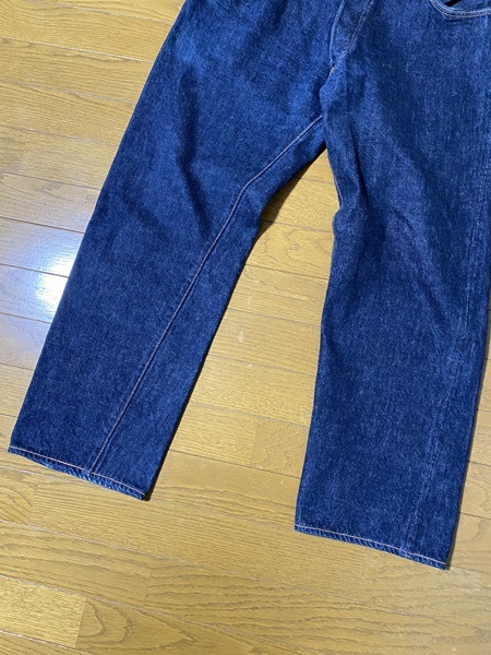 美品☆【EVISU】No.1 SPECIAL LOT2000 赤カモメ 革パッチ 濃紺インディゴデニムパンツ 38×35 エヴィス エビス_画像5