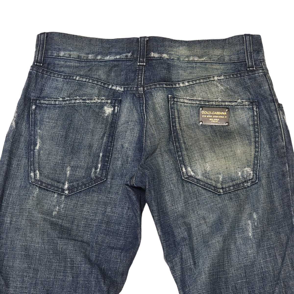 極美品 DOLCE&GABBANA ダメージジーンズ marz.jp