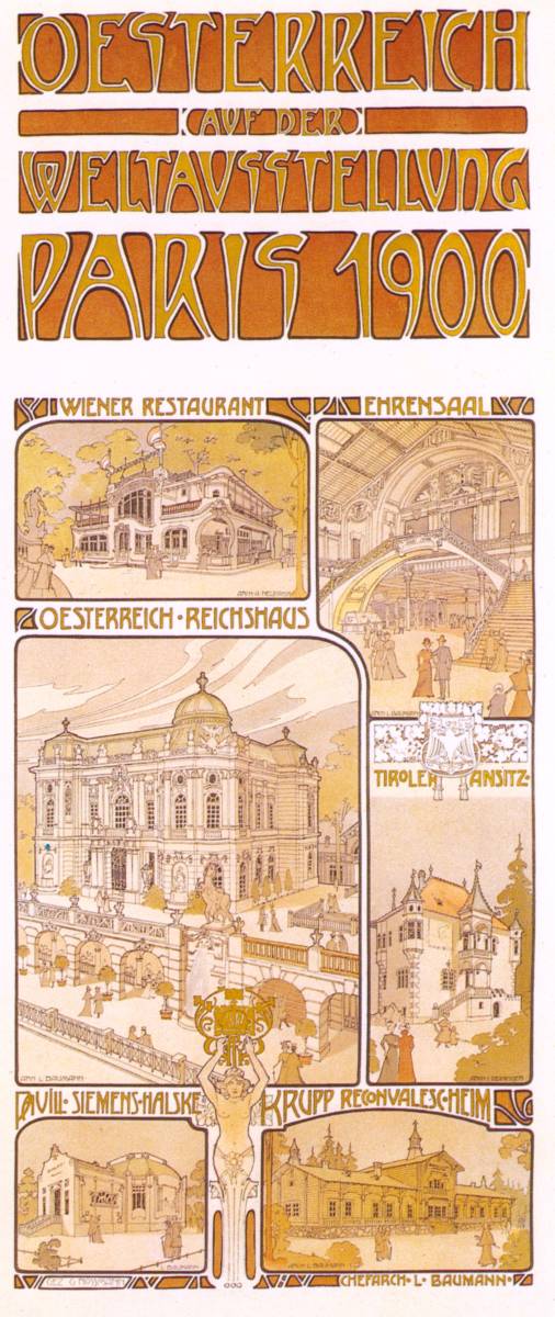 ミュシャ　『パリ』 リトグラフ 1900年 40x57cm 複製 高品質◆ ポスター グラッセ クリムト アールヌーヴォー 版画_画像4