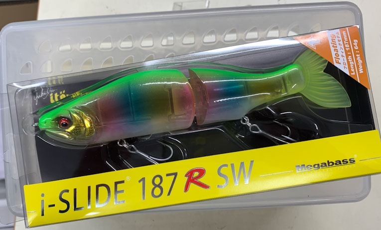 メガバス I-SLIDE 187R SW Floating Clear Lime Rainbow_画像1