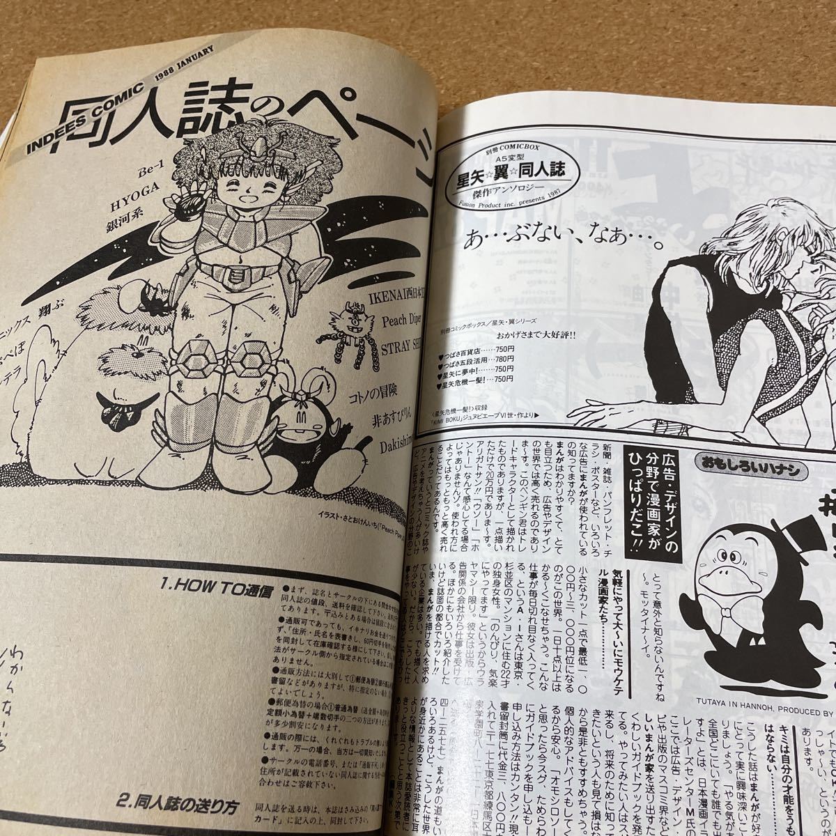 まんが情報誌コミックボックス　COMICBOX　1988年1月号　ふゅーじょんぷろだくと　特集聖闘士星矢　同人誌　アニメ　昭和63 雑誌_画像9