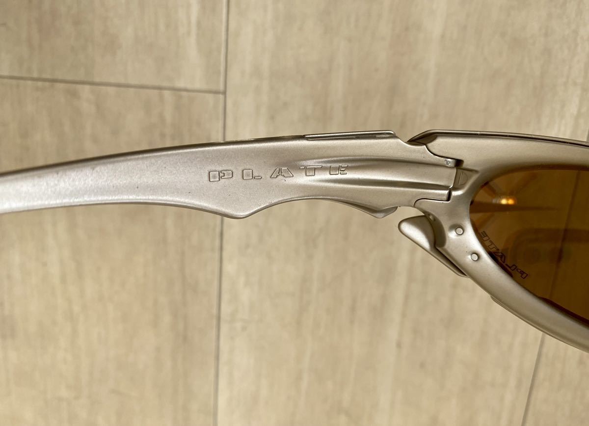 OAKLEY PLATE Platinum 美品 廃盤 レアモデル オークリー