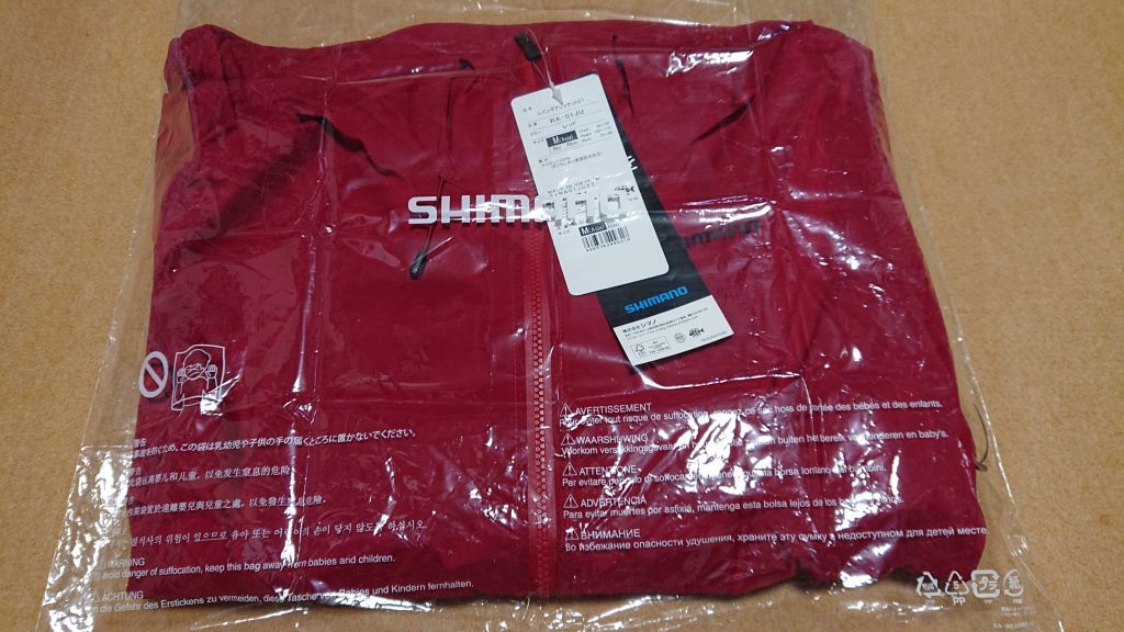  Shimano rain gear jacket 01 RA-01JU red M size new goods SHIMANO jacket f-ti red waterproof waterproof 
