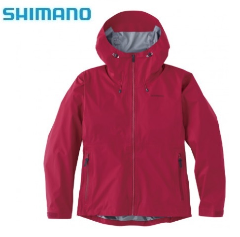 シマノ レインギアジャケット01 RA-01JU レッド Mサイズ 新品 SHIMANO ジャケット フーディ 赤 透湿 防水