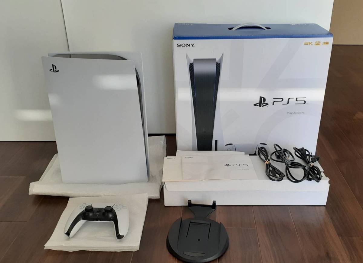 【美品】SONY PS5 PlayStation5 プレイステーション5 本体 CFI-1100A01 ディスクドライブ搭載モデル_画像1