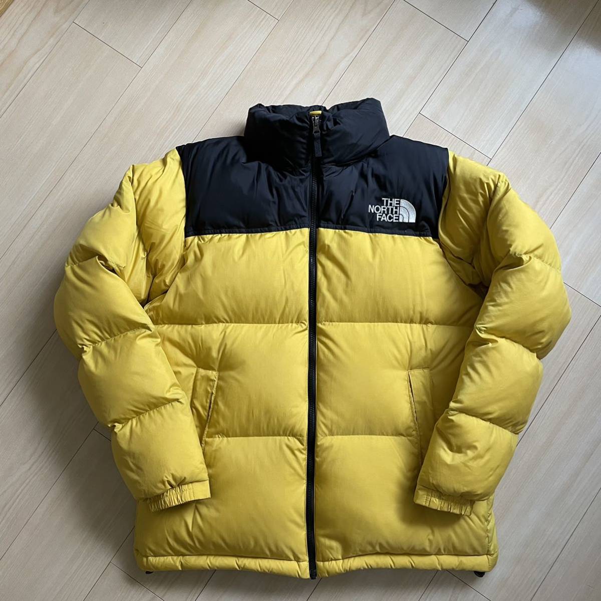 ノースフェイス ヌプシ ダウン ジャケット XXL NUPTSE JACKET THE NORTH FACE レオパード イエロー