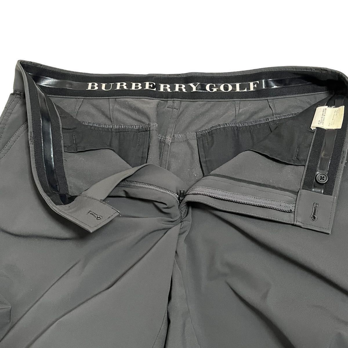 BURBERRY GOLF バーバリーゴルフ パンツ スラックス メンズ Ｗ91 グレー 三陽商会 ロゴワッペン