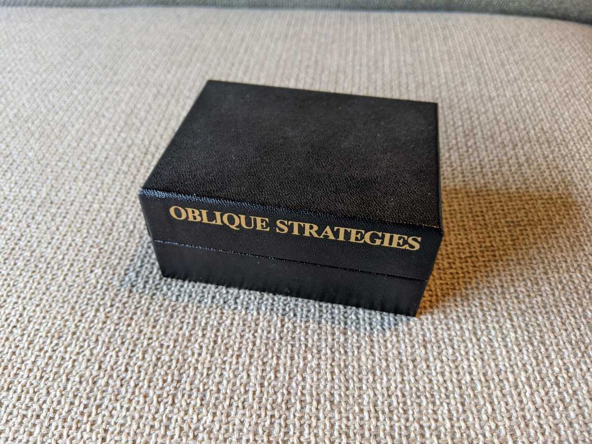 OBLIQUE STRATEGIES by Brian Eno and Peter Schmidt Fifth OBLIQUE STRATEGIES by Brian Eno and Peter Schmidt Fifth