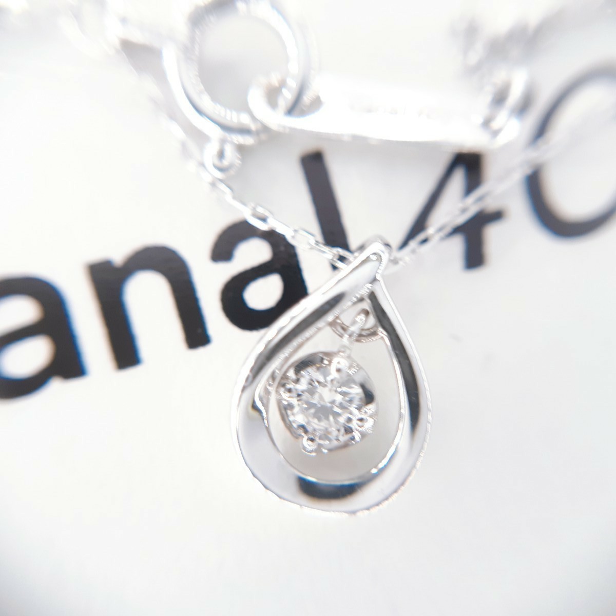 カナル4℃ Canal4℃ K10 ホワイトゴールド ダイヤモンドネックレス カナル4℃ Canal4℃ K10 ホワイトゴールド ダイヤモンドネックレス