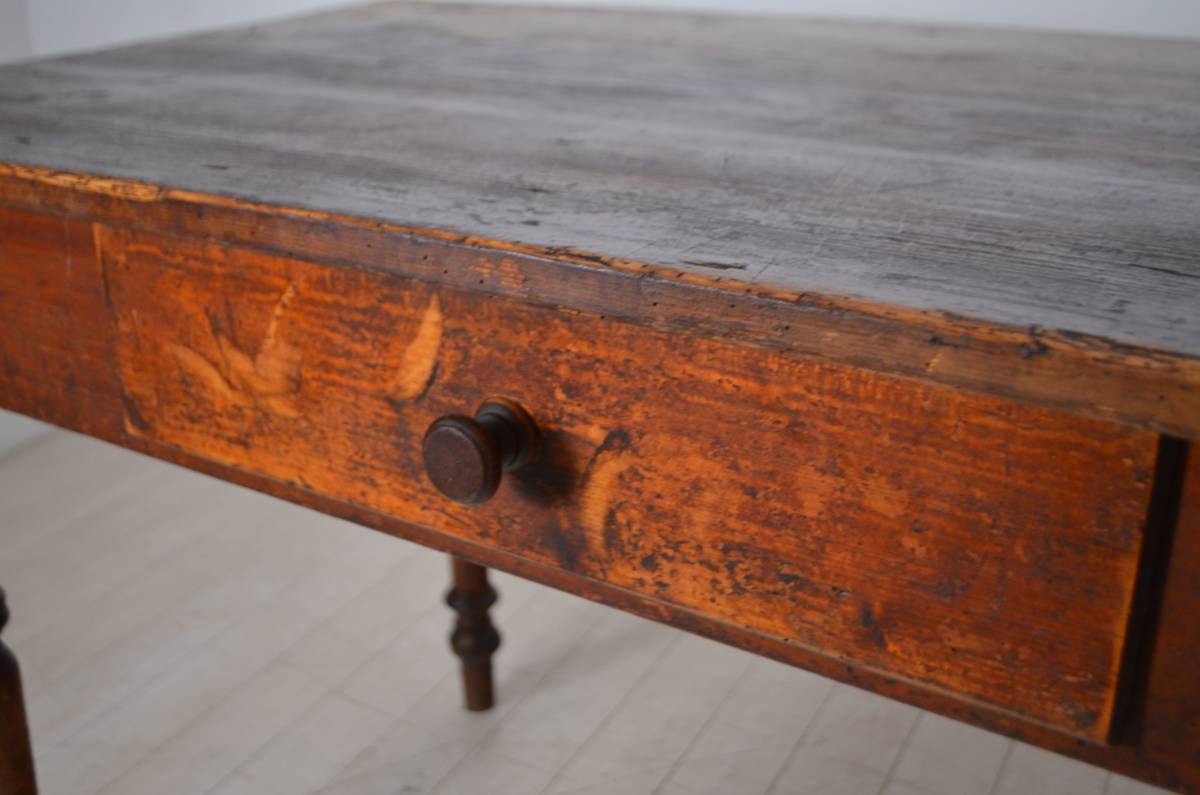 フランス アンティーク 木製のテーブル.._画像7