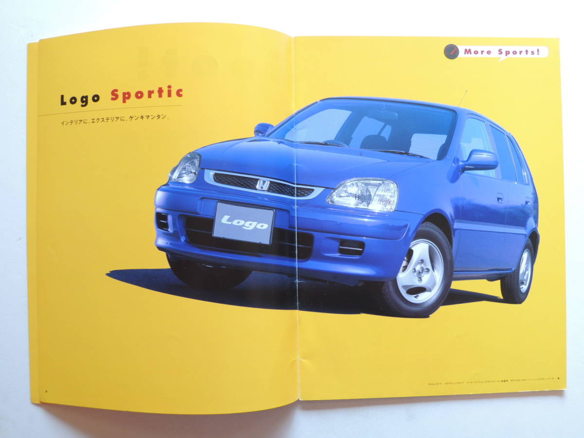 [ catalog only ] Logo first generation GA3/5 type latter term 2000 year thickness .26P Honda catalog 