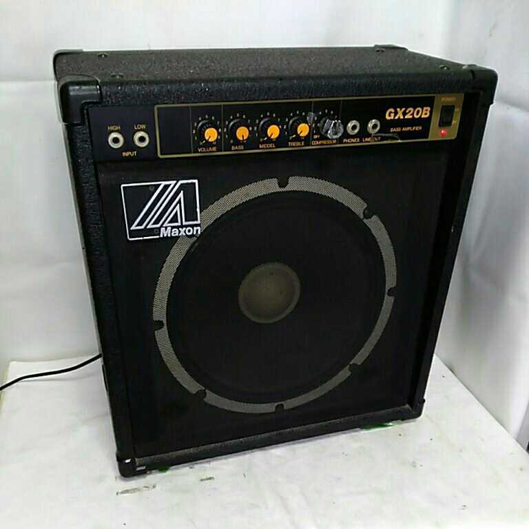 送料無料(3M3158)MAXON GX20B 日本製ベースアンプ made in 送料無料(3M3158)MAXON GX20B 日本製ベースアンプ made in