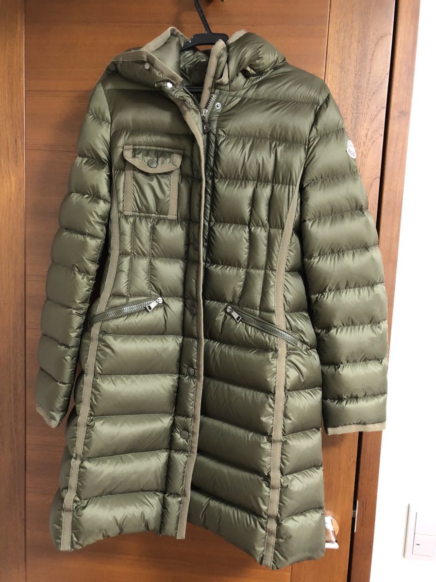 人気商品!】 美品 モンクレール hermine カーキ 1 moncler エルミンヌ