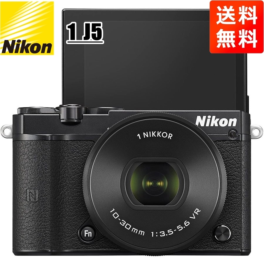 ニコン Nikon 1 J5 10-30mm 標準パワーズームレンズキット ブラック ミラーレス一眼 カメラ 中古_画像1