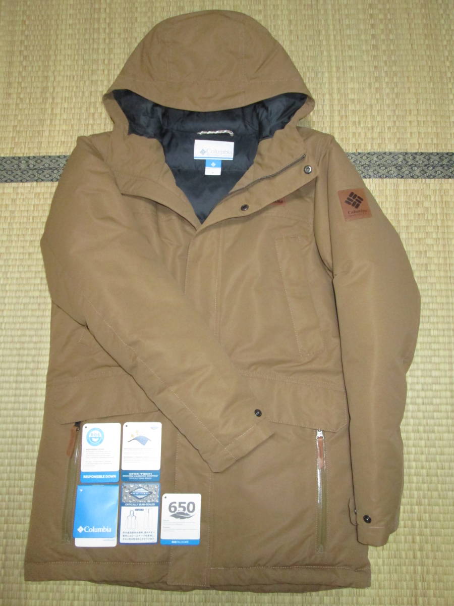 ★コロンビア South Canyon Down Parka 650フィルパワー 防水 透湿★WE1245 M キャメル OMNI-TECH オムニテック_画像1