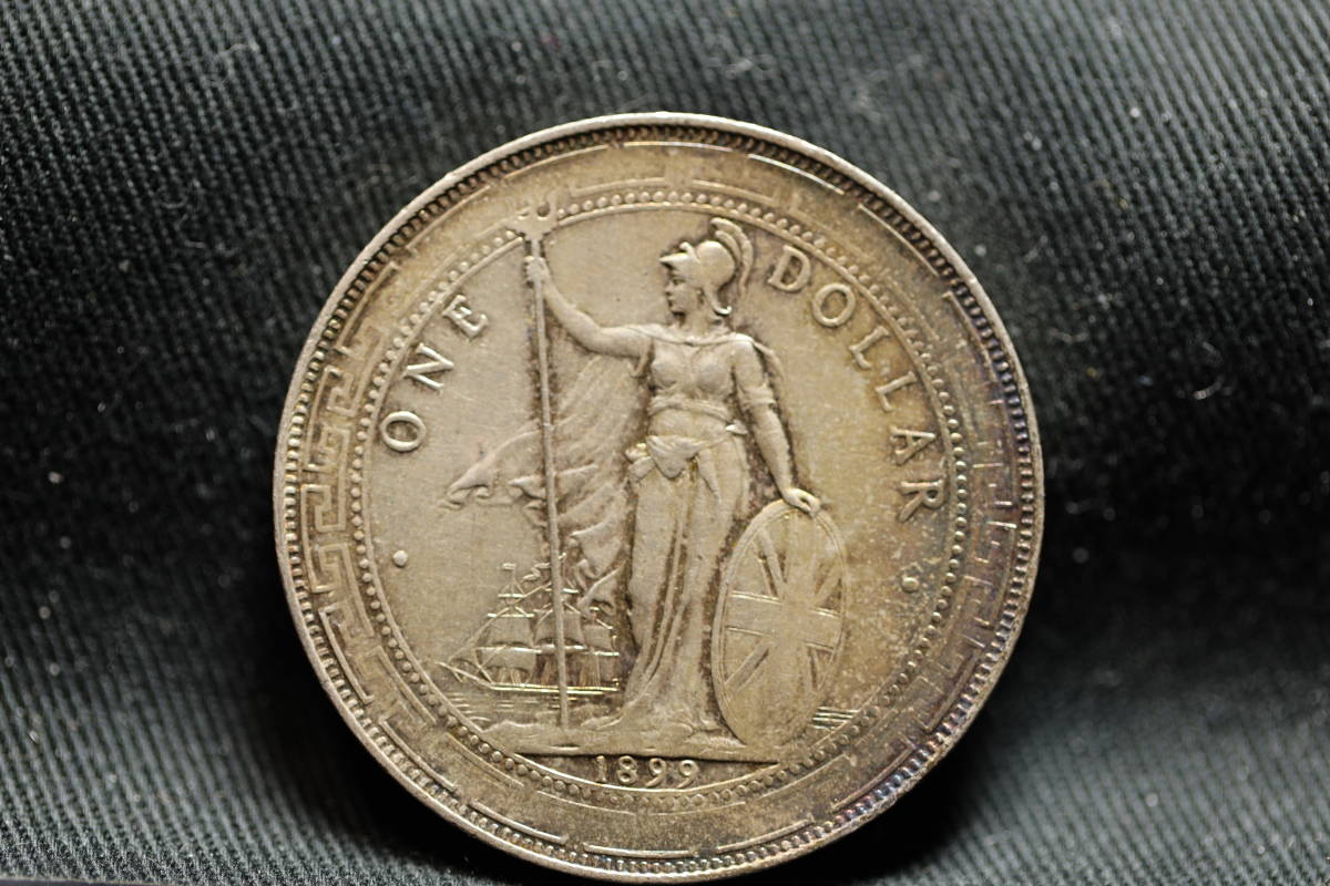 B2560）イギリス領香港 1899年 壹圓銀貨 イギリス貿易銀 1円銀貨 中国