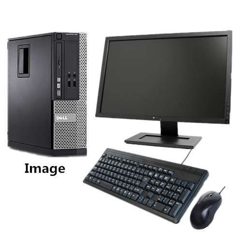 中古パソコン Windows 7 Pro 32bit 19インチ液晶セット DELL Optiplex シリーズ Core i3～/メモリ2G/HDD250GB/DVD-ROM_画像1