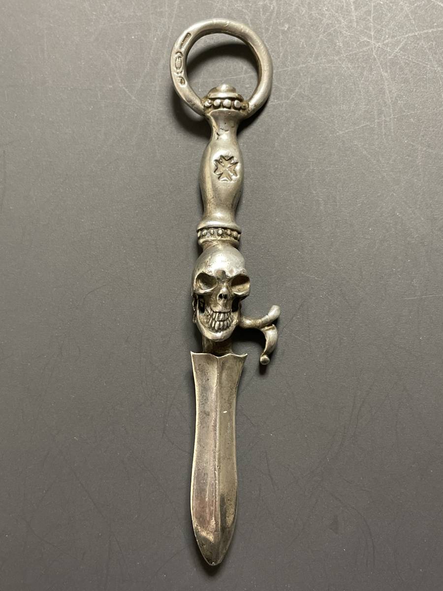 生前中期 Gabor Gaboratory ガボール ガボラトリー skull with dagger バターナイフ ペンダントトップ スカルウィズダガー