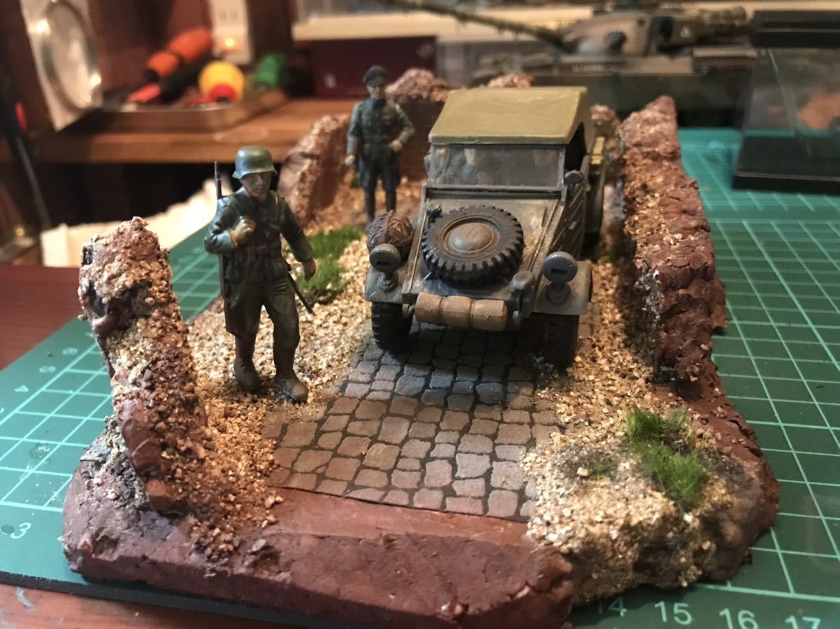 Yahoo!オークション - 1/35田宮 キューベルワーゲン完成品(ジオラマ) Yahoo!オークション - 1/35田宮 キューベルワーゲン完成品(ジオラマ)