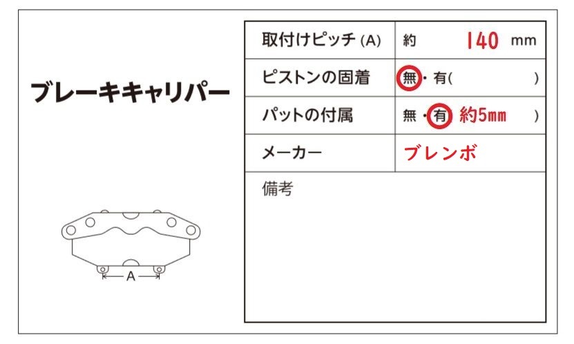 MB201 W205 C180T AV AMGスポーツ 前期 ブレンボ 4POT 右フロント ブレーキ キャリパー ★固着無し ○_画像8