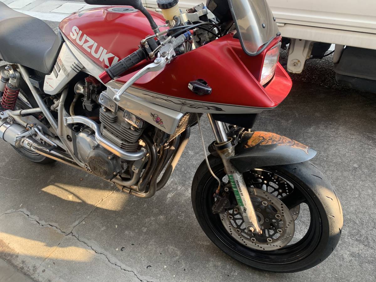 送料無料/即納】 GSX400S 刀400 GK77A 書付き実働車 ベース ヨシムラ