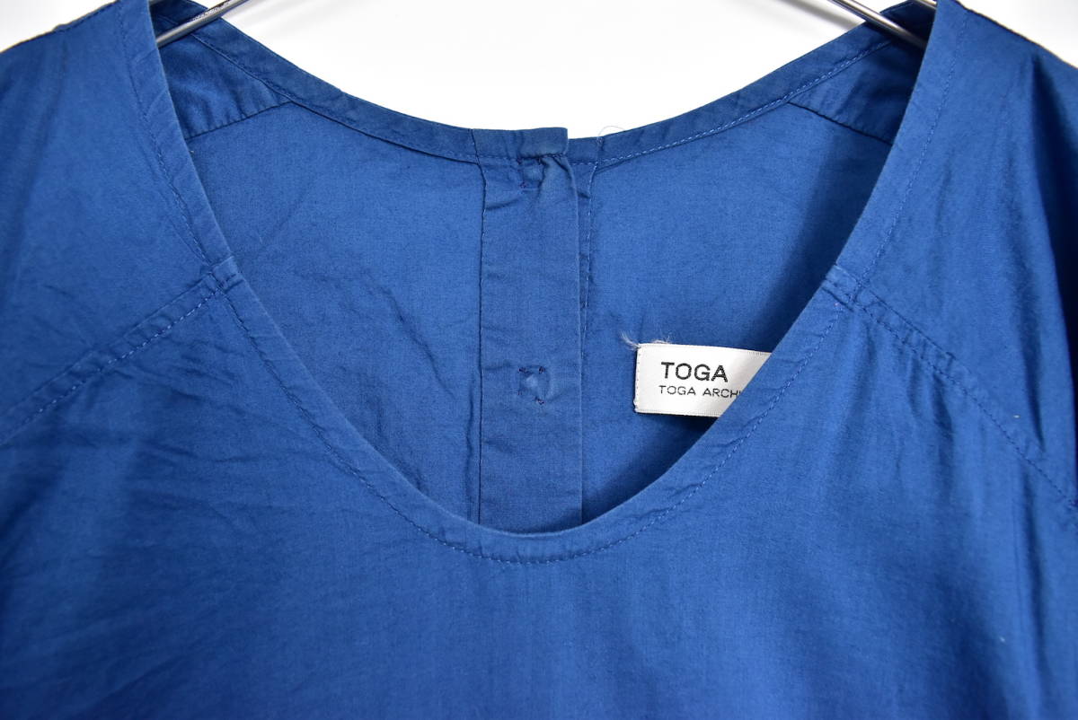 TOGA トーガ　リラックスカットソー　ワイド　ブラウス　クルーネック Tシャツ　シンプル　レディース　1104M310_画像5