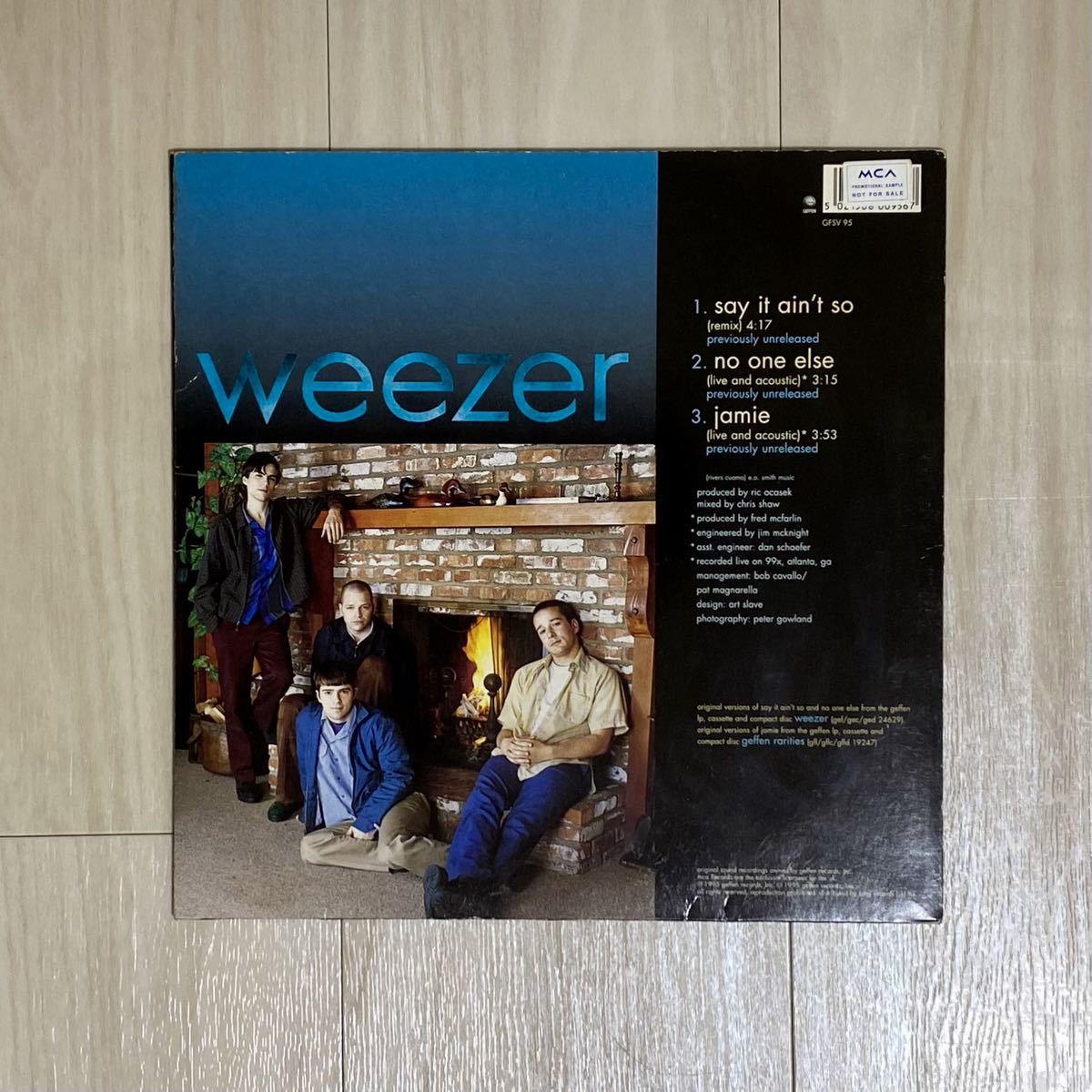 WEEZER「Say It Ain’t So」10inch■ナンバリング入り ウィーザー アナログレコード盤10インチ パワーポップ USインディー クラブヒット_画像2