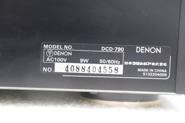 Denon デノン DCD-790 Compact Disk Player コンパクトディスクプレイヤー (1705511)_画像5