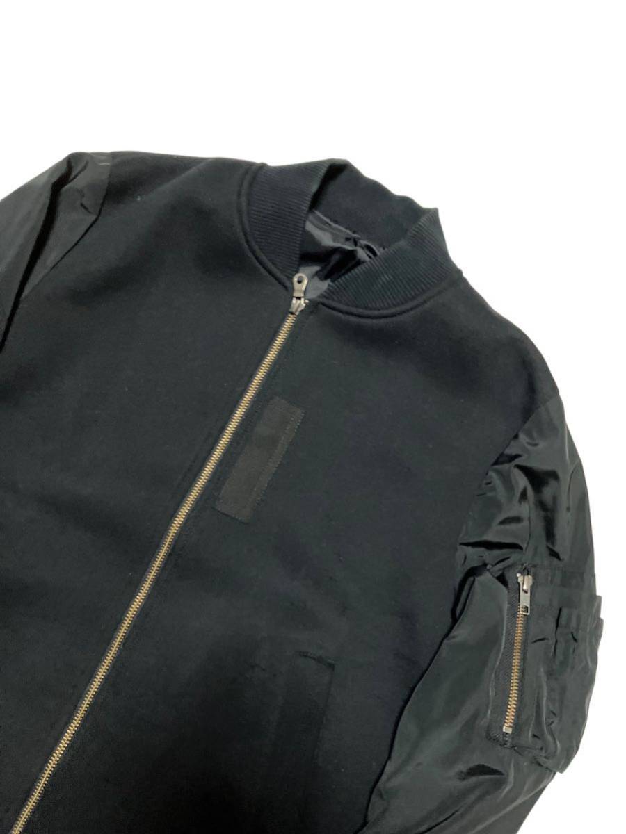 COMME CA ISM Comme Ca Ism black switch design Bomber jacket sizeM[403]