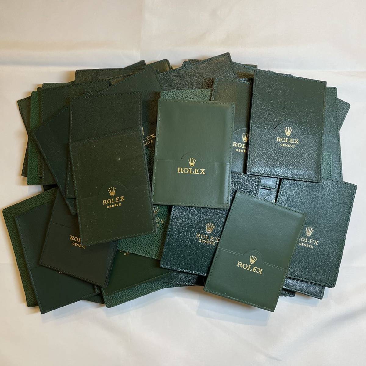 【絶品】 ロレックス ROLEX パスケース 100個まとめ売り グリーン 箱、保証書、付属品